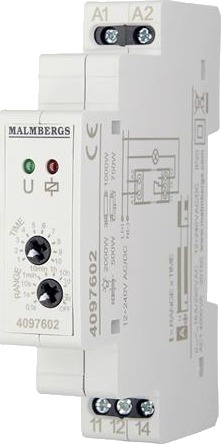 Malmbergs Tidrele innkobling 12-240V