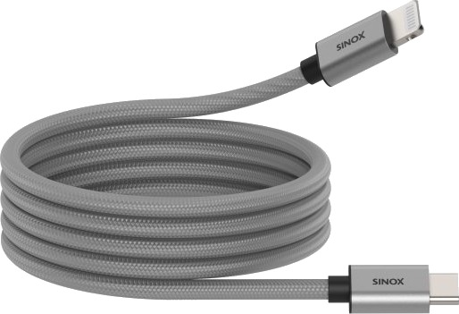 Sinox Pro Usb C Til Lightning Magnetisk Kabel 1 M Grå