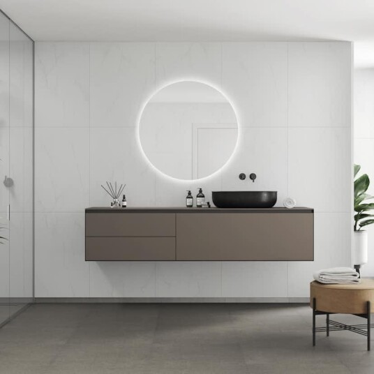 Baderomspanel Fibo 2487 M6080S Bianco Marble Baderomspanel Fibo 2487 M6080S Bianco Marble