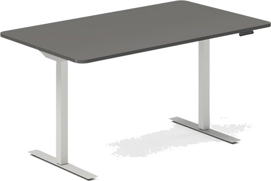Hæve Sænkebord Dna Antracit 1400X800 Mm 2 Ben/Alugrå