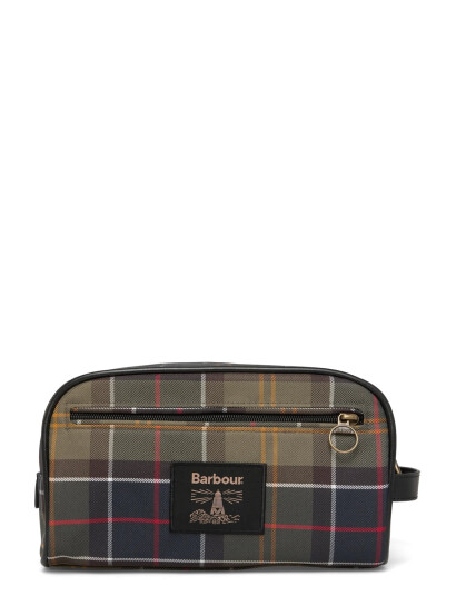 Barbour Barbour Tartan Washbag - Khaki green - ONE SIZE Barbour Barbour Tartan Washbag - Khaki green - ONE SIZE