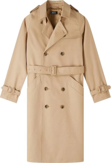 A.p.c., Dame, Frakker, Beige, S,