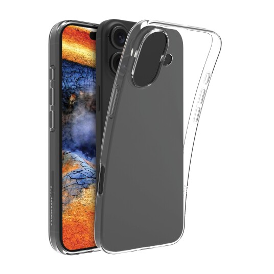 Dbramante1928 Greenland Mobildeksel for iPhone 16 Plus - Gjennomsiktig Resirkulert Plast