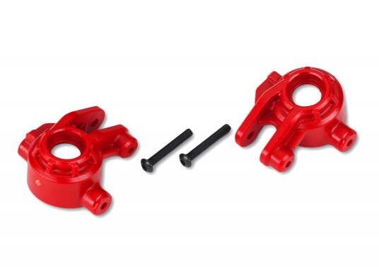 Traxxas 9037R Steering Blocks HD Red L+R for Upgrade Kit #9080