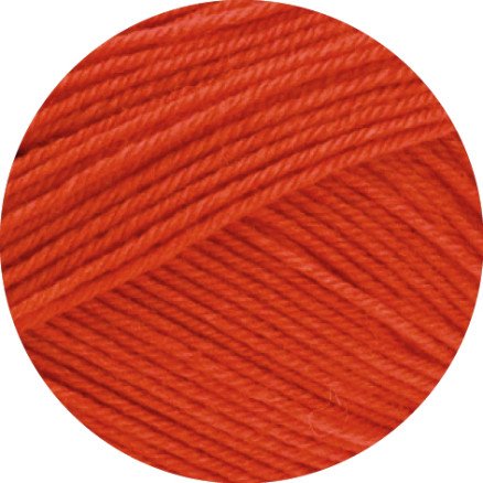Lana Grossa Meilenweit 100 Merino Extrafine Uni Garn 2463 Gresskarrød Lana Grossa Meilenweit 100 Merino Extrafine Uni Garn 2463 Gresskarrød