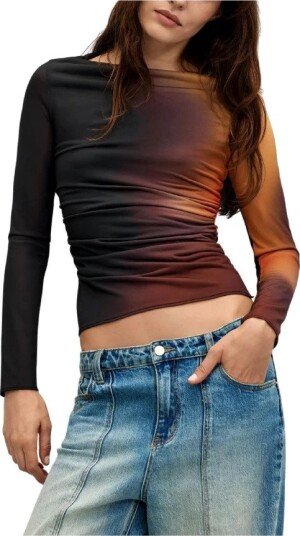 Desigual Dame Topper Flerfarget XL, Desigual Dame Topper Flerfarget XL,