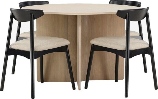Venture Home Bord Tyresö med stol Ven Beige Venture Home Bord Tyresö med stol Ven Beige