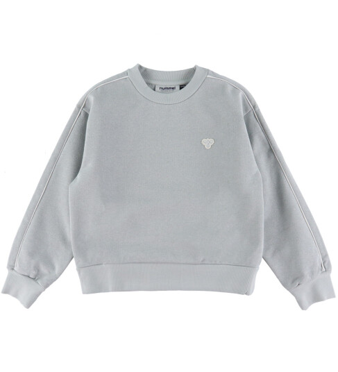 Hummel Collegegenser hmlJR Loose Grå m. Glitter 7 8 år 122 128 Collegegenser