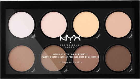 NYX Highlight & Contour Pro Palette 2,7 g Sminkepalett NYX Highlight & Contour Pro Palette 2,7 g Sminkepalett