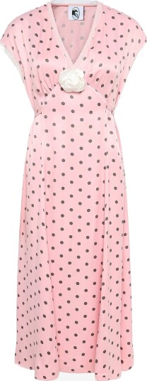 Sleeper The Genus Rosa Midi Dress   PINK&BROWN   L