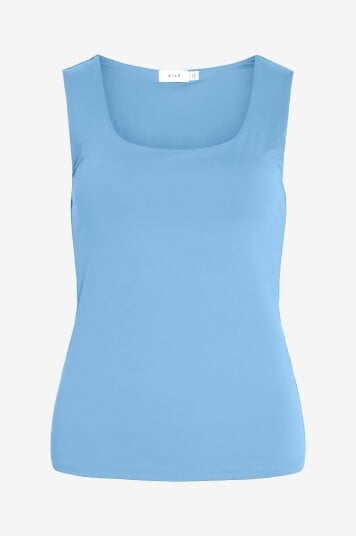 Vila   Singlet viKenza O neck S/L Tank Top   Blå