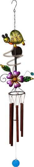 Star Trading Solcelledekor Turtle vindspill Flerfarget Solcellelamper