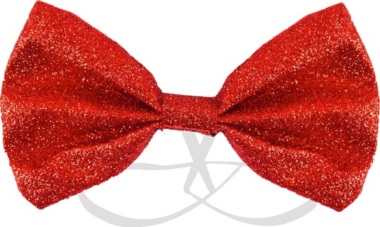 Henbrandt Sløyfe Glitter Rød U88 196