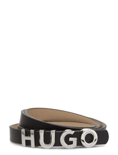 HUGO Zula Belt 1,5Cm Black 100 HUGO Zula Belt 1,5Cm Black 100