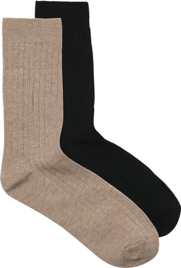 Jack & Jones Jacdeluxe Socks 2 Pack Beige ONE SIZE
