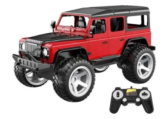 Double Eagle RC remote control car 1:14 red Land Rover Defender E362-003