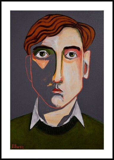 Albert Blending In Plakat / 40x50cm