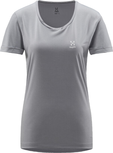 Haglöfs Women's Ridge Hike Tee Concrete Solid S, Concrete Solid Haglöfs Women's Ridge Hike Tee Concrete Solid S, Concrete Solid