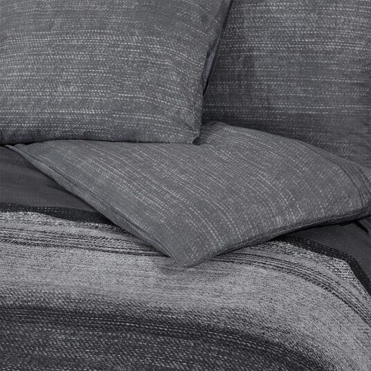  Sengesett mørkegrå 260x240 cm bomull 8720845432744