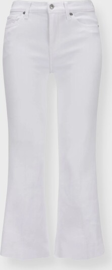 7 For All Mankind Cropped Dojo Soleil With Raw Cut White 29 x 27 7 For All Mankind Cropped Dojo Soleil With Raw Cut White 29 x 27