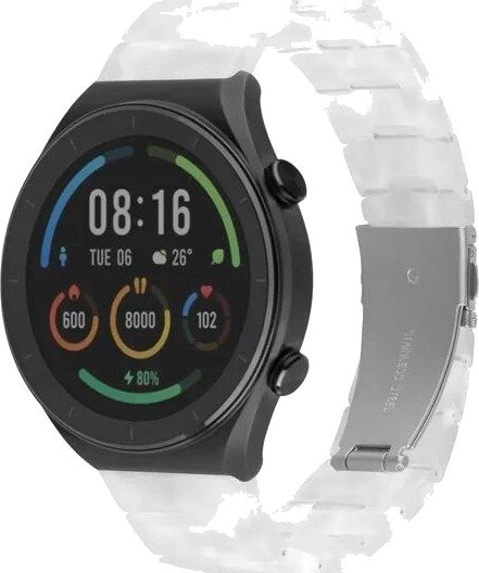 FIXED Resin Strap for 20mm Smartwatch with Quick Release Connector - Cloud White