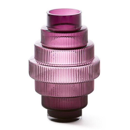 Pols Potten Steps vase 30 cm lilla
