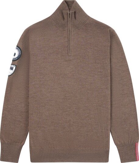 Amundsen Sports Peak Half Zip Herre Dark Desert L