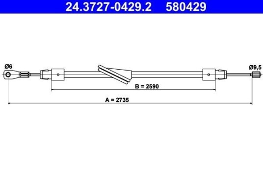 Bremsewire ATE 24.3727 0429.2