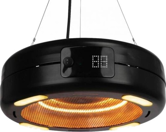 Terrassevarmer 3 Trinns Varme Led Lys Og Fjernbetjening - Hengemodell