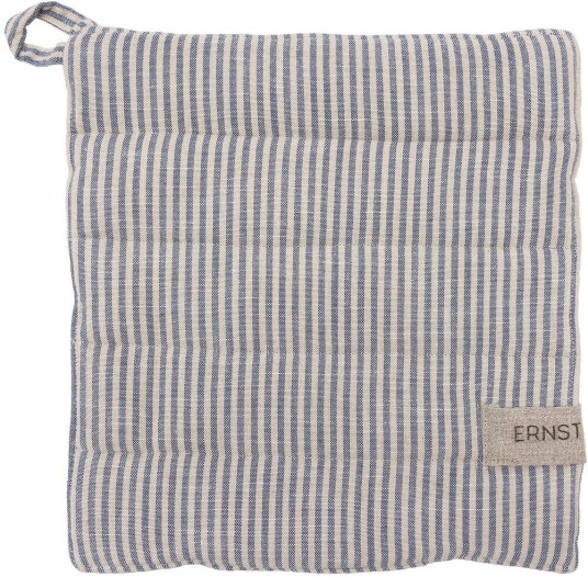 Ernst gryteklut stripete 23x25 cm Blå beige Ernst gryteklut stripete 23x25 cm Blå beige