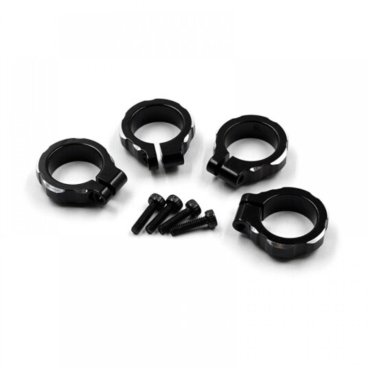 Yeah Racing TABB-012BK ALUMINUM SHOCK CLAMP 4PCS FOR TAMIYA BBX