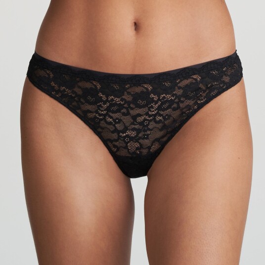 Marie Jo Truser Color Studio Lace Thong Svart 42 Dame Marie Jo Truser Color Studio Lace Thong Svart 42 Dame