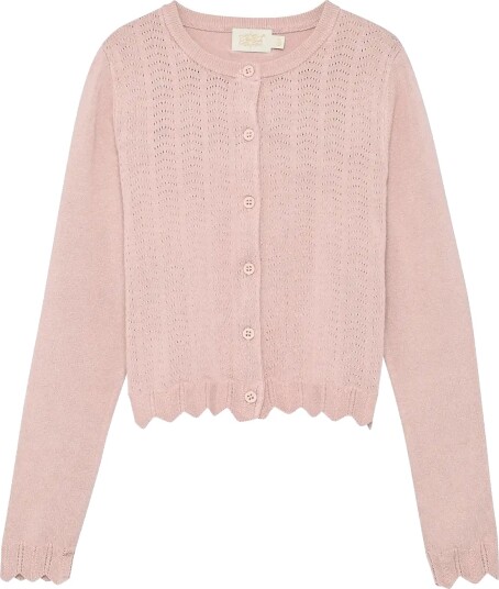 Creamie Cardigan Pointelle Pink 164