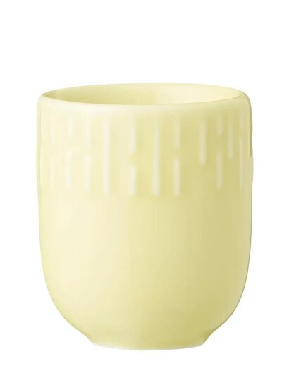 Aida Confetti Lemon Mini Kop Med Relief Porcelæn 5 Cl. Yellow 