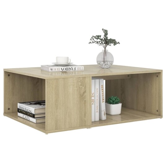 vidaXL Salongbord sonoma eik 90x67x33 cm sponplate vidaXL Salongbord sonoma eik 90x67x33 cm sponplate