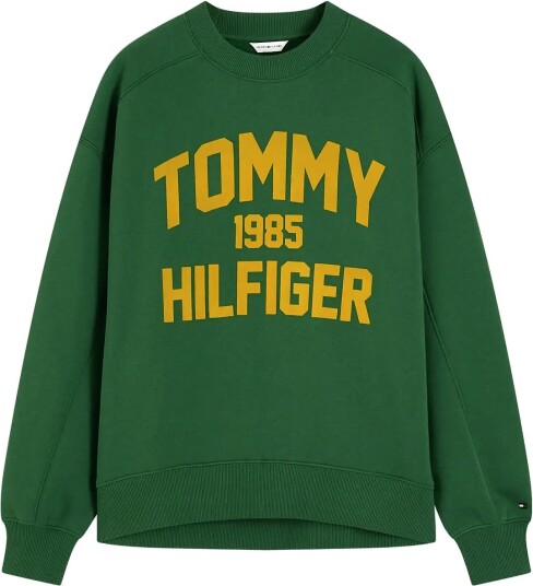 Tommy Hilfiger Varsity Flock Rlxd Swt Green M