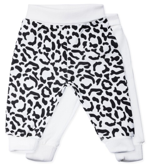 Tiny Treasure Willow Bukse 2-Pack White/Leo 62 Tiny Treasure Willow Bukse 2-Pack White/Leo 62
