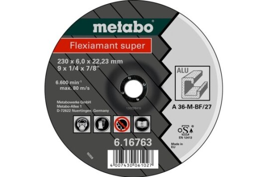Metabo Kappeskive 616748000 Aluminium 11.5cm Sort