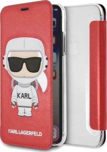 Karl Lagerfeld Karl Space Cosmonaut Mobildeksel i Rød for iPhone X/XS