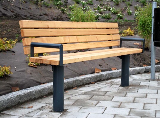 Bybenk Citysofa Nedstøpning Varmgalvanisert
