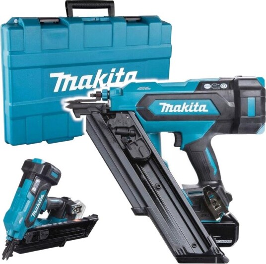 Makita Batteridrevet Spikerpistol DBN900RTE 18 v LXT, 2 × 5 ah Batterier Og Lader