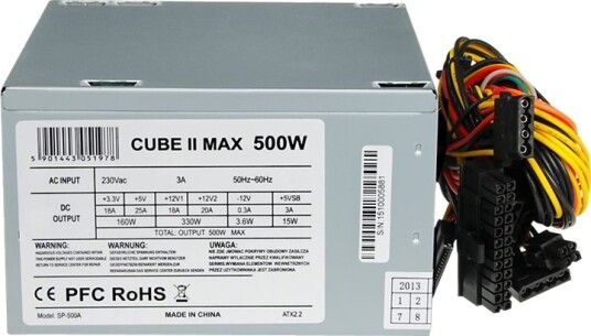 Ibox Cube Ii Intern Strømforsyning Atx12v 2.2 Ac