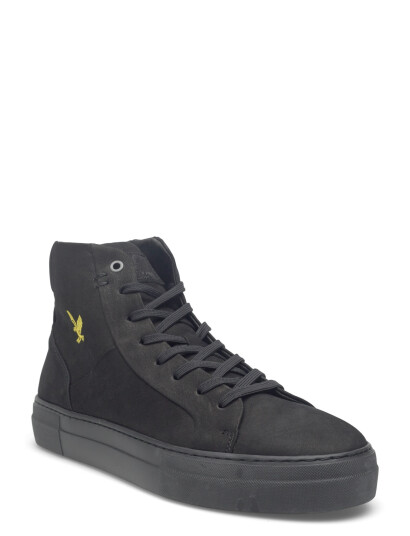 Lyle & Scott Coe Mid Leather Black 36 Lyle & Scott Coe Mid Leather Black 36