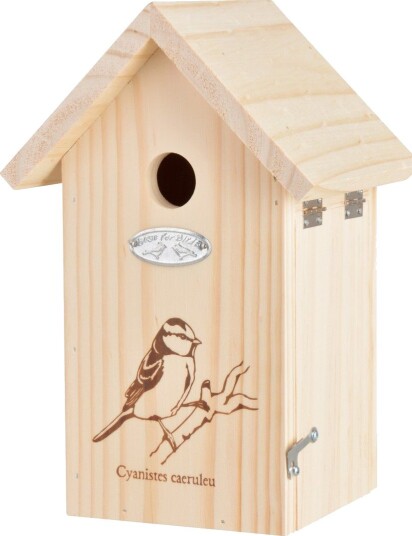 Fuglehus Bird Silhuett naturtre med dekor