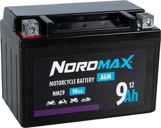 Nordmax 12v 9ah Nordmax (AGM) Batteri 151x87x107 Nordmax 12v 9ah Nordmax (AGM) Batteri 151x87x107
