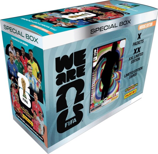 Panini Adrenalyn XL 2026 FIFA World Cup Samlekort Gift Box med Limited Edition-kort Panini Adrenalyn XL 2026 FIFA World Cup Samlekort Gift Box med Limited Edition-kort