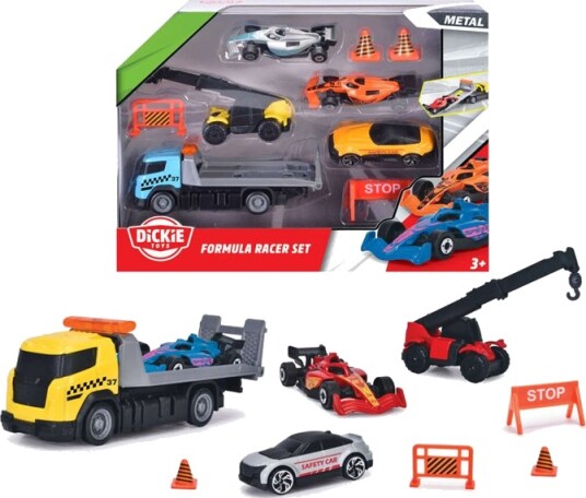 Dickie Toys Lekebil-Sett – 8 Deler – Formula Racer