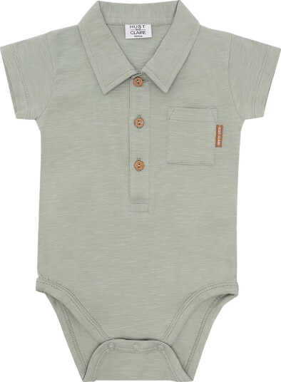 Hust and Claire Polobody k/e   Bøye   Isfjell   Hust and Claire   68   Kortermet body   Grønn   62