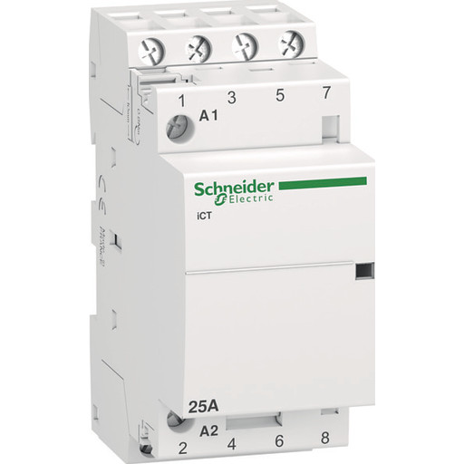 Schneider Electric Acti9 ict manual control contactor 25 a 4 no 220 - 240 v ac 50 hz (3606480088599) Schneider Electric Acti9 ict manual control contactor 25 a 4 no 220 - 240 v ac 50 hz (3606480088599)