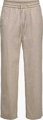 Only & Sons Sinus Loose Cotton Linen Pant Beige M